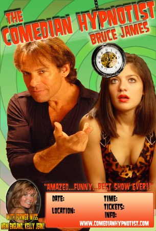 Comedy Hypnotist Bruce James Stage Hypnotist show in CT, MA, NY, RI, FL For info and booking call 860-625-5347